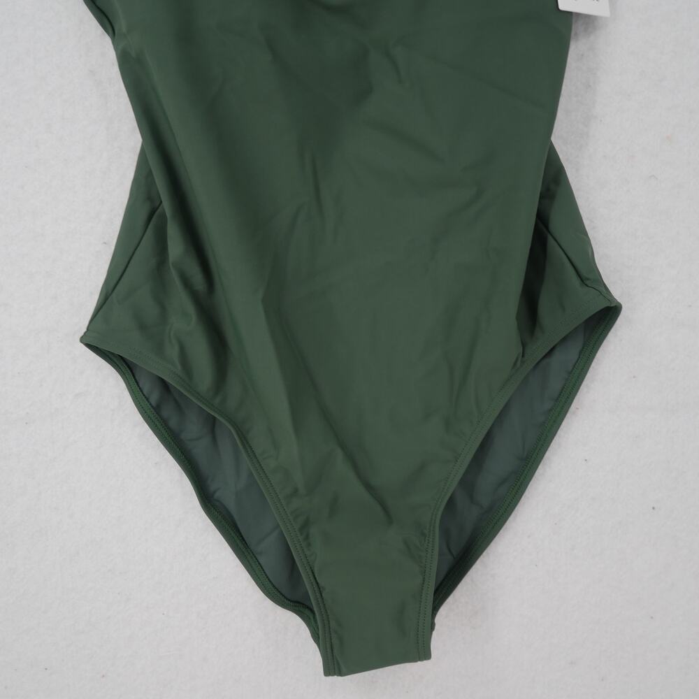 QUINCE Women's Medium Swimsuit Italian Cami One-Piece Palm Green NEW - Picture 7 of 11